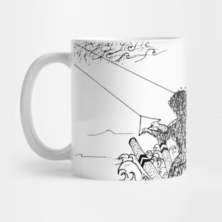 Water-skiing with Monkey and Unicorn Mug